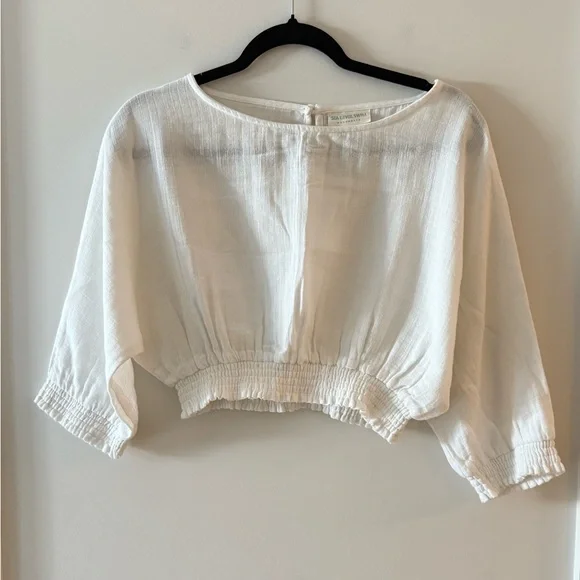 Sea Level Swim Australia Eco-Cotton Cropped Blouse - Picture 7 of 9